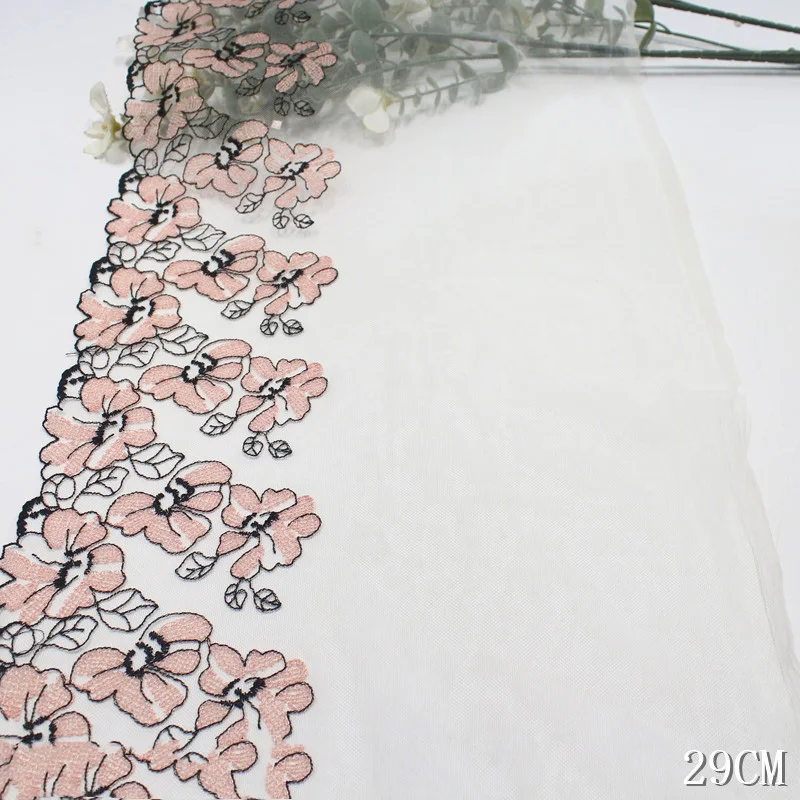 30Yards Vintage Floral Embroidered Lace Trimmings For Sewing Wedding Bridal Dress Lingerie Bra Handmade Fabrics