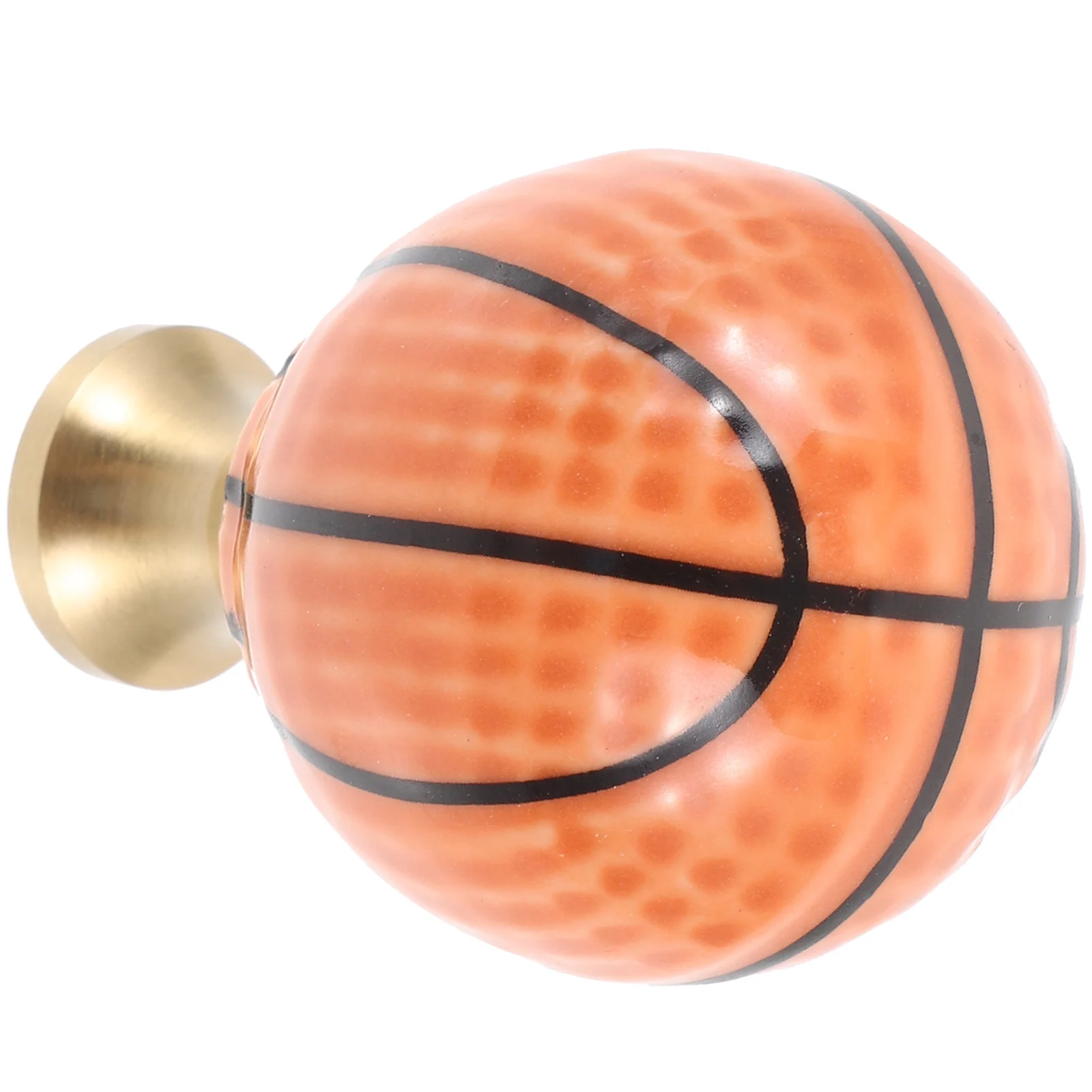 

Basketball Shaped Cabinet Knob Elegant Door Pull Easy Install for Kitchen Cupboard Drawer Wardrobe Replacement Decorative