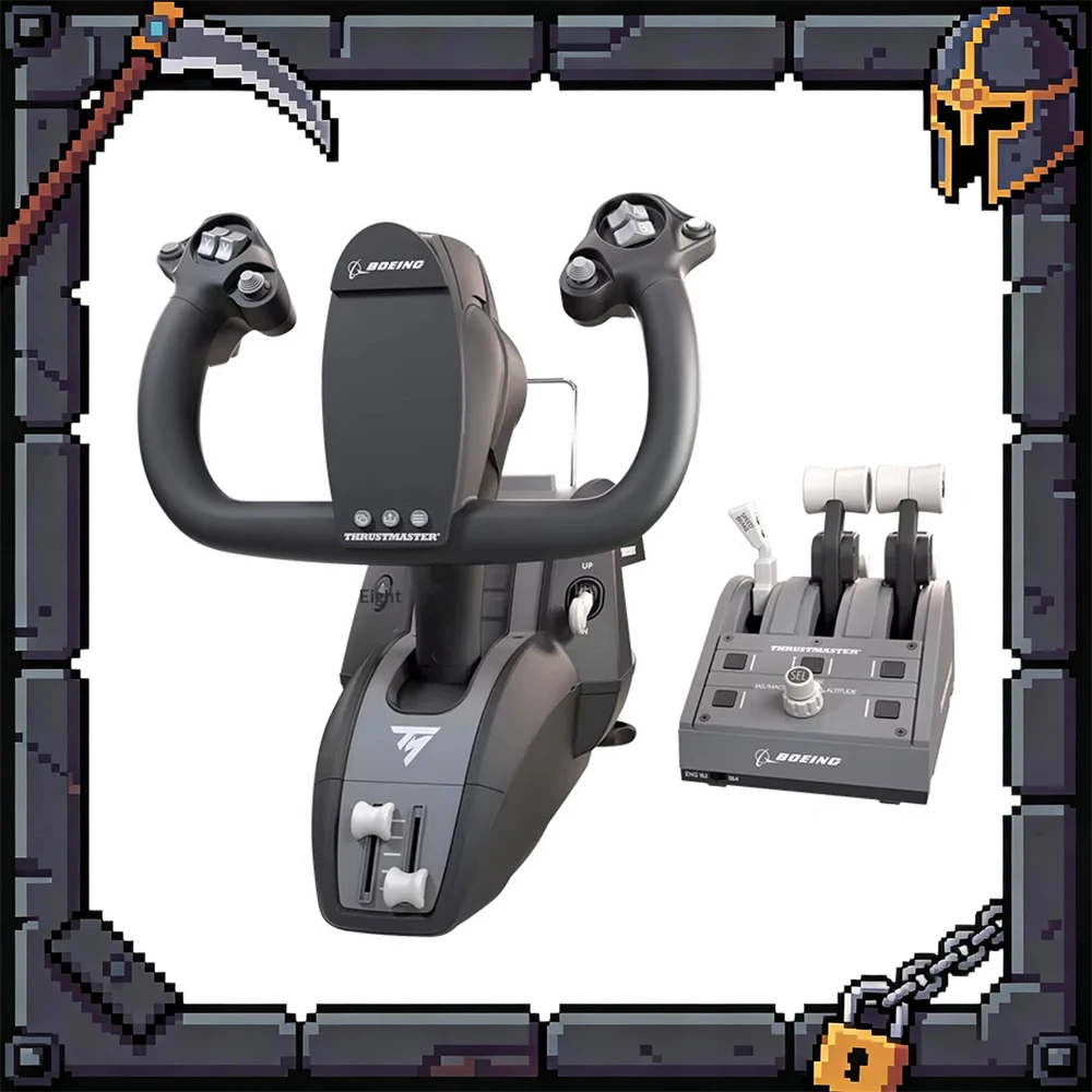 

THRUSTMASTER TCA Yoke Boeing Edition Simulated Flying Rocker BOEING Autopilot Game Rocker Interchangeable Pull Rod Applicable PC