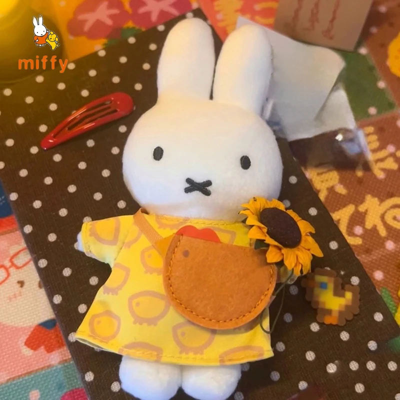 Kawaii Miffy Plush Doll Creative Chick Shaped Shoulder Bag Fluffy Stuffed Toys Backpack Dopamine Anime Accessories Perfect Gifts