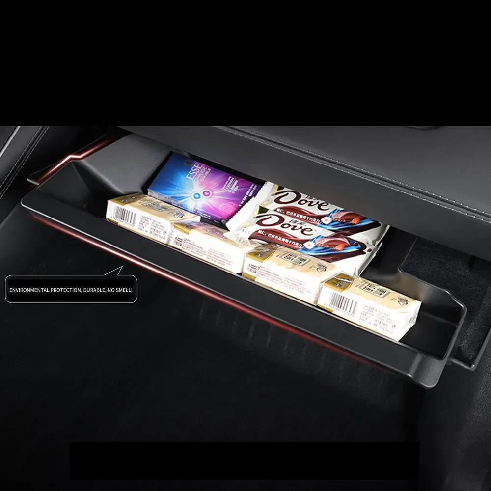

Car Glove Box For Tesla Model Y Juniper 25-26 LHD Storage Box Copilot Side Storage Tray Tidying Organizer Interior Accessories