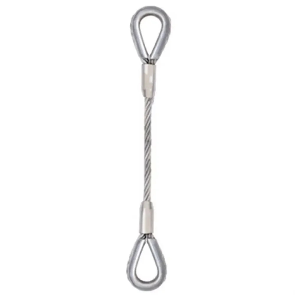 single leg soft eye and thimble one end pressed wire rope sling