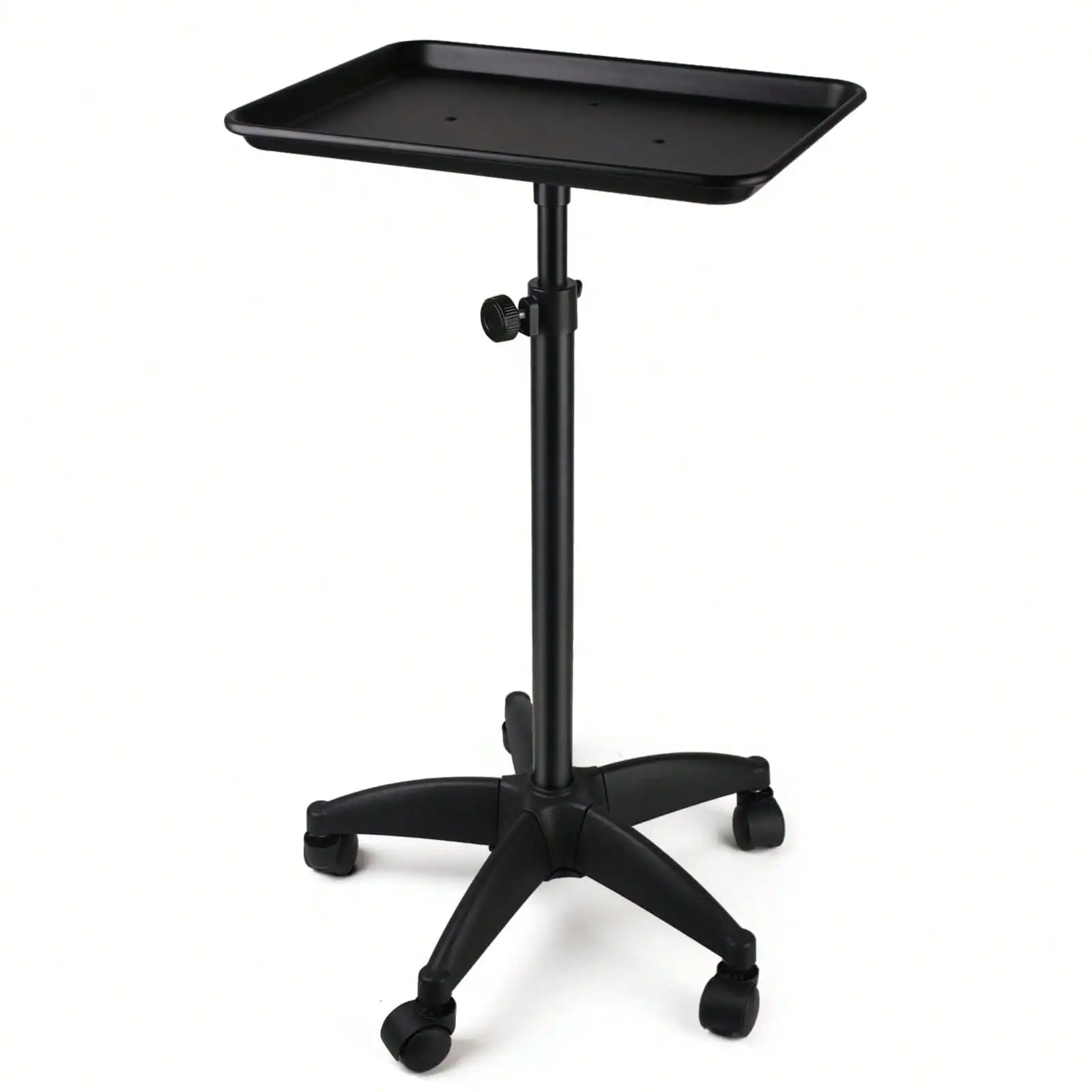 Salon Tray On Wheels Tattoo Tray Rolling Trolley Adjustable Height Storage Utility Cart For Clinic Spa Rolling Tray (Black),Boho Vibes