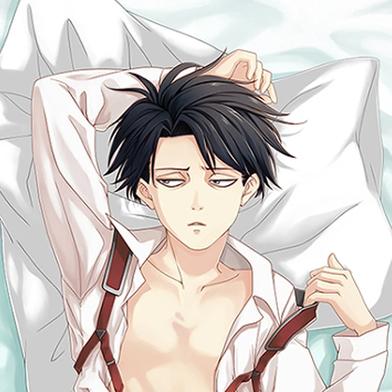 

Dakimakura Anime Pillow Case Levi Ackerman Pillow Cover Halloween Christmas Decoration