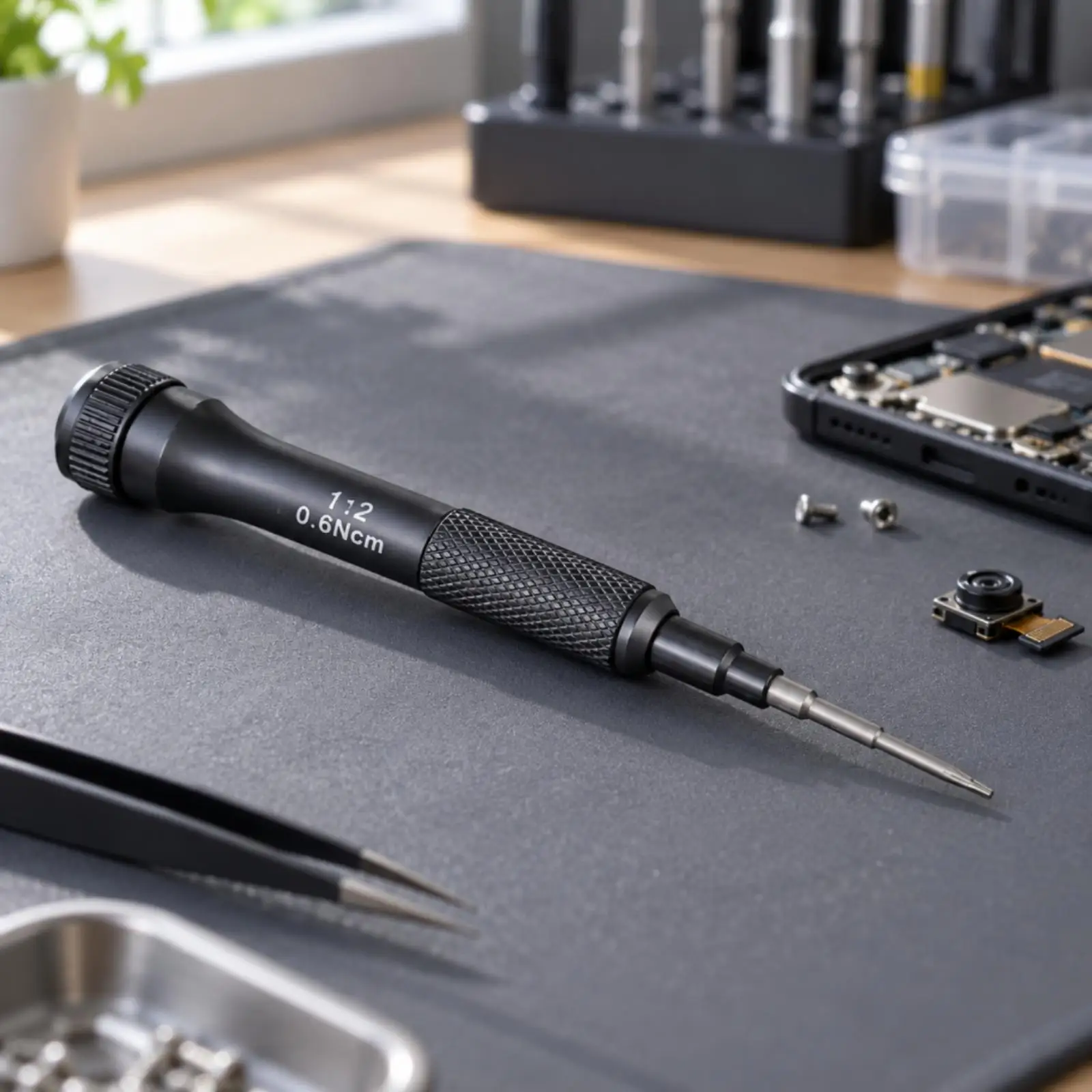 Fixed Torque Screwdriver with S2 Alloy Steel Tip Aluminum Handle for Electronics Assembly Maintenance Small Precision
