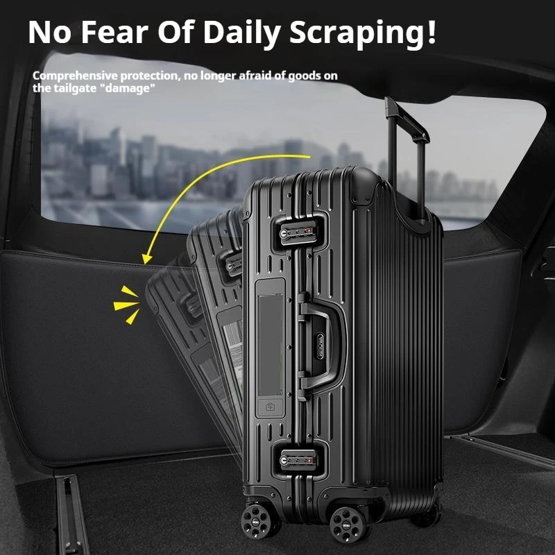 Car Rear Trunk Door Pad Car Mats For Toyota Overbearing Prado Anti-kick Cushion Accessories All Weather Dustproof Protection Pad