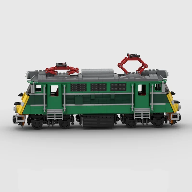 Railway Train Series Moc Building Bricks EP-07 Locomotive Train Model Building Technology Modular Block DIY Toy Holiday Gifts