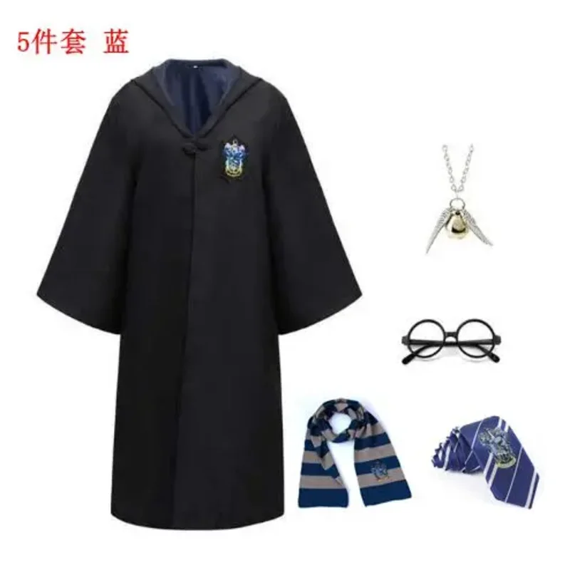 2025 New Kids Adult Potter Granger Party Clothes Cloak Hermione School Uniform Women Men Children Halloween Costume ❤ ❤ $zz