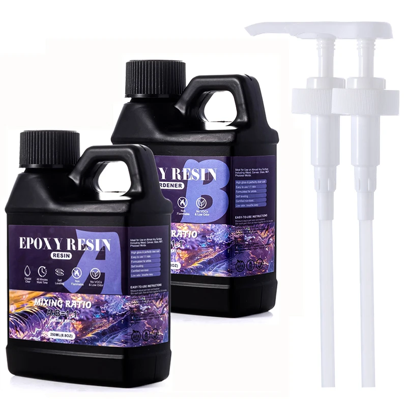 Epoxy Resin Kit, 1:1 Ratio, Anti-Yellowing
