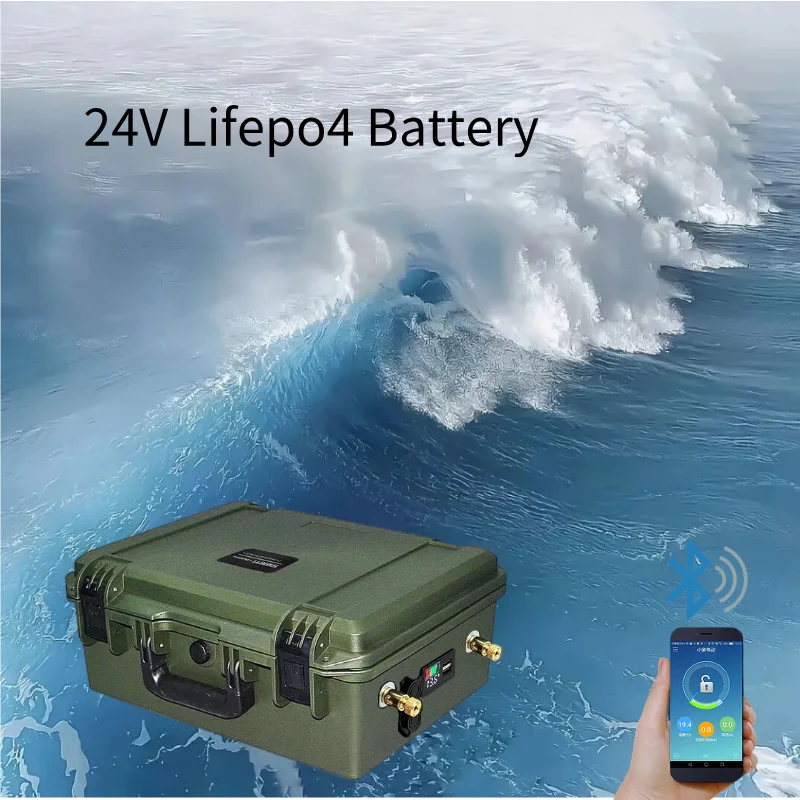 24V 100AH 120AH 150AH 200AH LiFePO4 Battery 24V lifepo4 battery 24v lithium battery Lithium iron phosphate battery with Charger