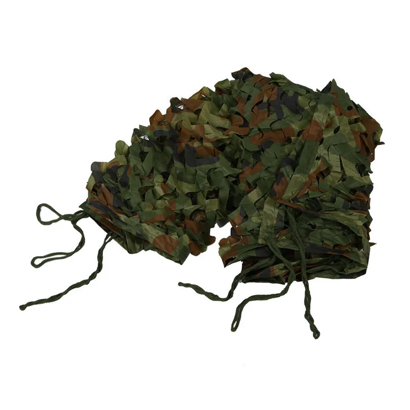 

B06C-4Pcs 1Mx2m 39X78 Inch Woodland Camouflage Camo Net Cover Hunting Shooting Camping Army