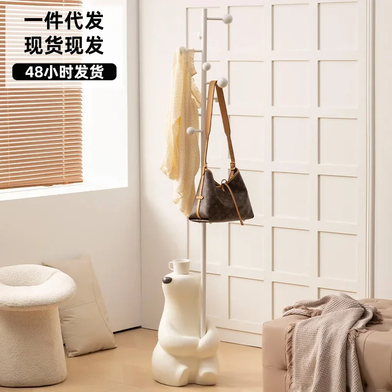 Coat rack, personalized household floor-to-ceiling vertical bedside clothes rack, one piece from the source factory, light