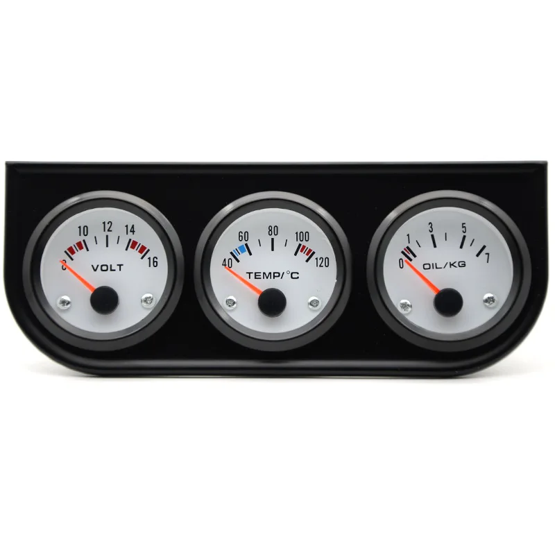

Parts are suitable for 2-inch 52MM modified car instrument white triptych combination