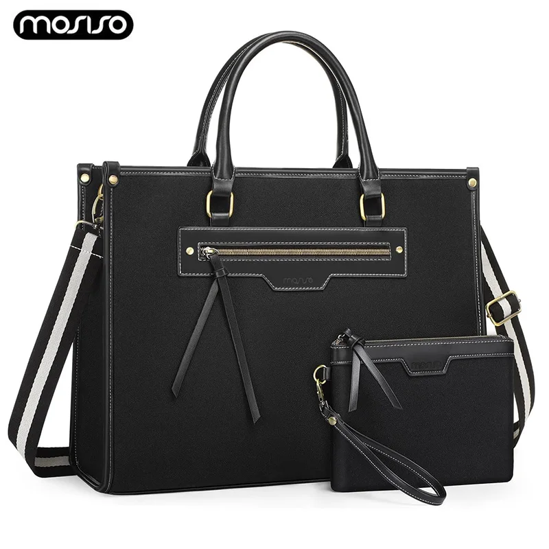 

Laptop Bag for MacBook Air Pro 15 16 inch M4 M3 Women Canvas Tote Bags Messenger Shoulder Computer Bag Casual Handbag Briefcase