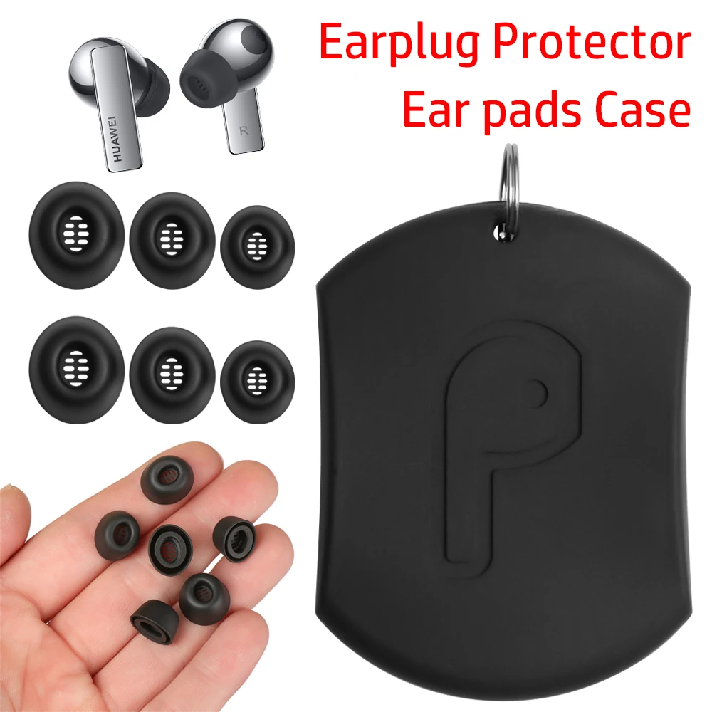 Headset Candy Color Ear pads Case Silicone Earbuds Cover Earphone Replacement Earplug Protector For Huawei Freebuds Pro