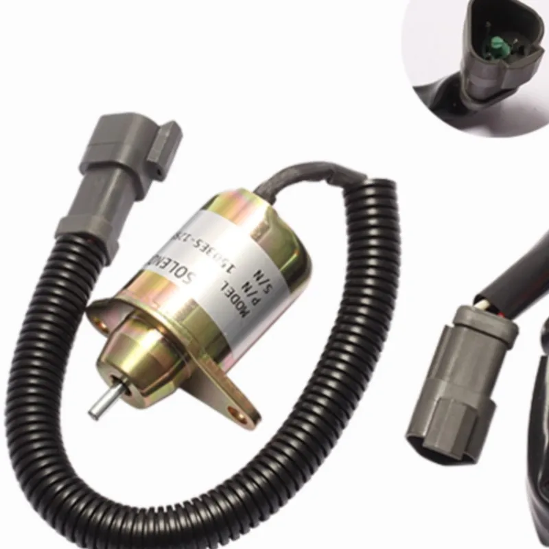 

Excavator 12V 24V for Yanmar flout solenoid valve switch 1503ES-12S5SUC11S triangle pin plug