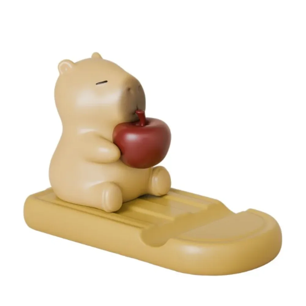 

Кофейная чашка, кукла-капибара, держатель для телефона, орнамент, фигурки животных, капибара, подставка для мобильного телефона, креативная мультяшная модель капибары, игрушка