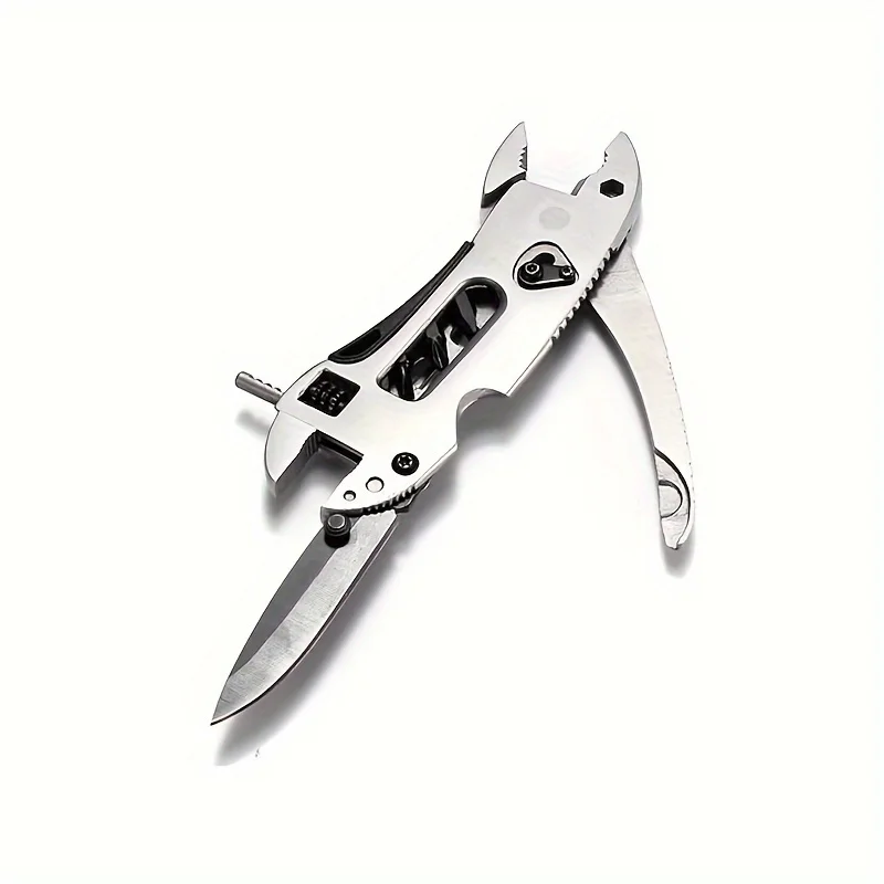 Outdoor Multi-purpose Tool Pliers Screwdriver Bits Pliers Survival Emergency Gear Assembly for Survival Camping Hunting&Hiking