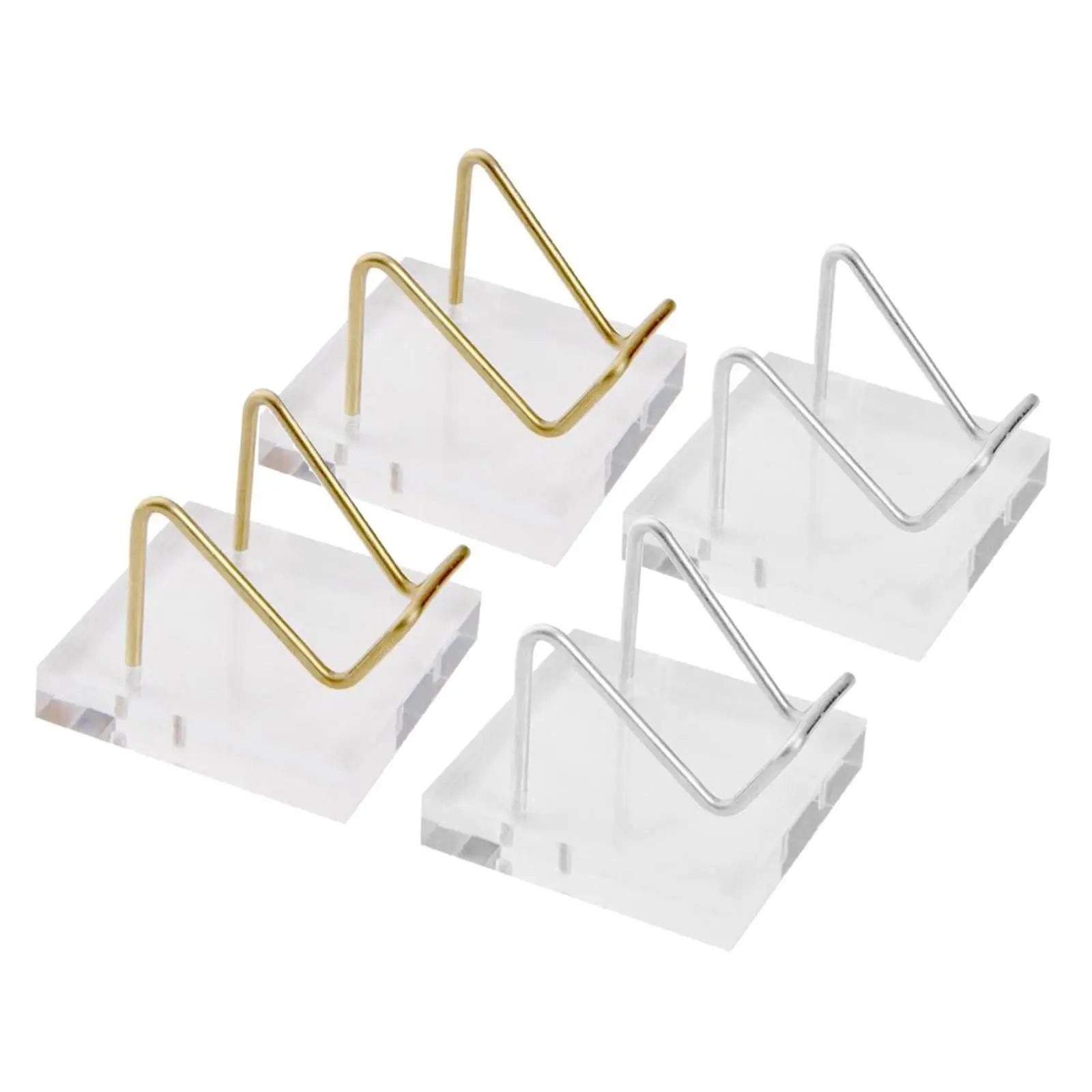 4x Display Stand for Crystal Mineral Specimens Ore Gemstone Agate Citrine