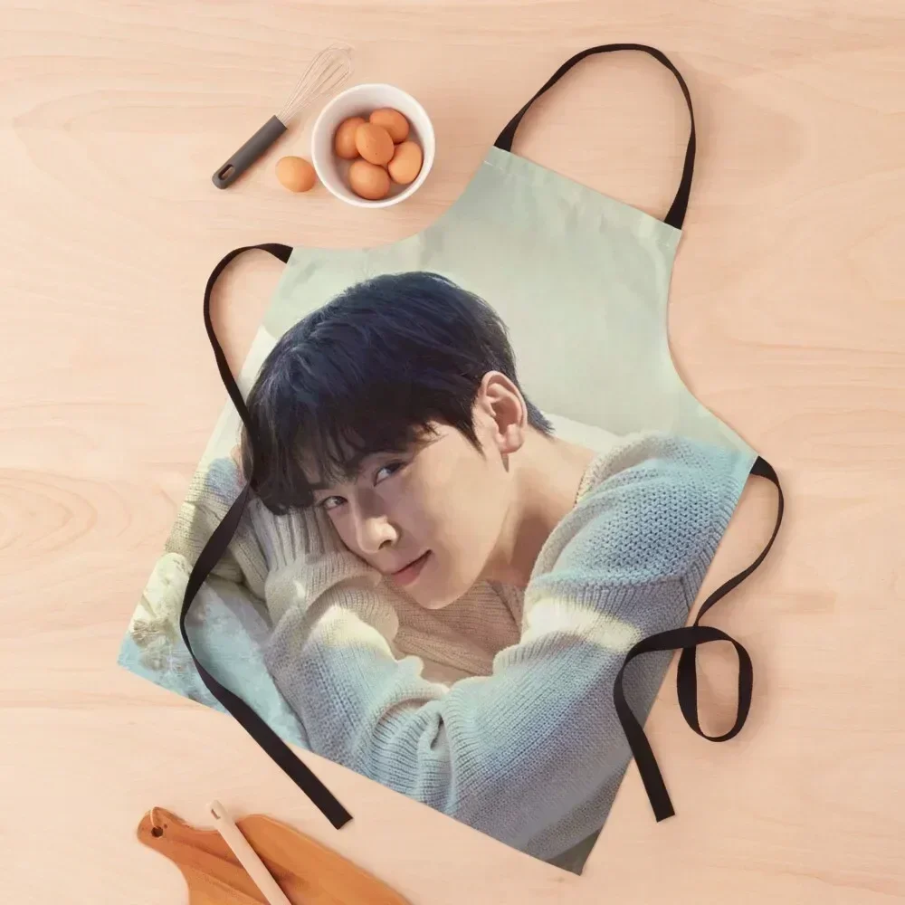

CHA EUN WOO Apron Hairdressing barber uniform For Women Kitchen kitchen utensil Apron