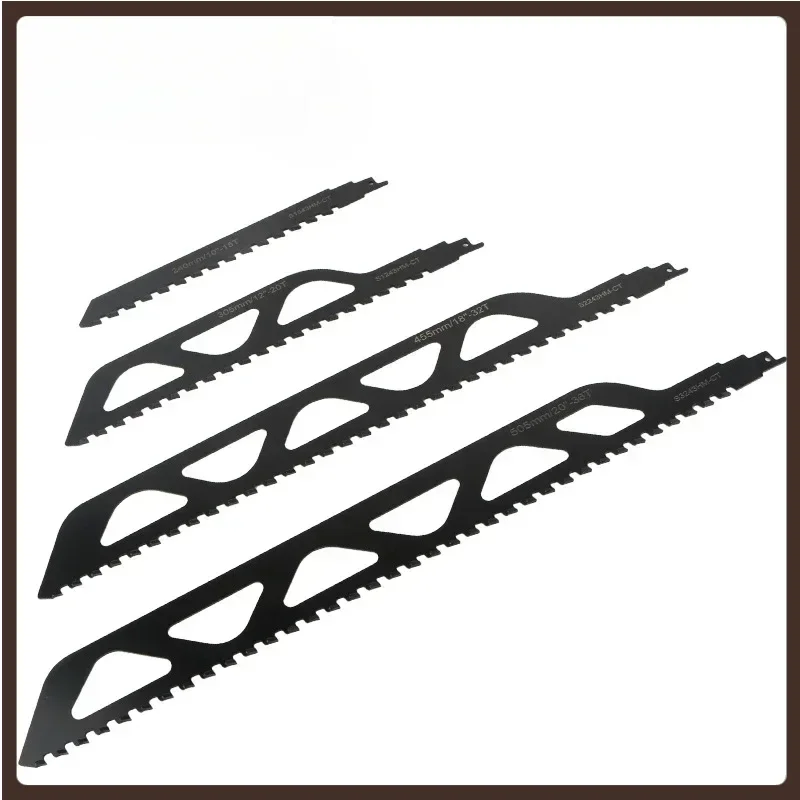 

Hard Alloy Reciprocating Saw Blades Carbide Alloy Reciprocating Saber Saw Bubble Brick Concrete Stone Demolition Cutting Tools