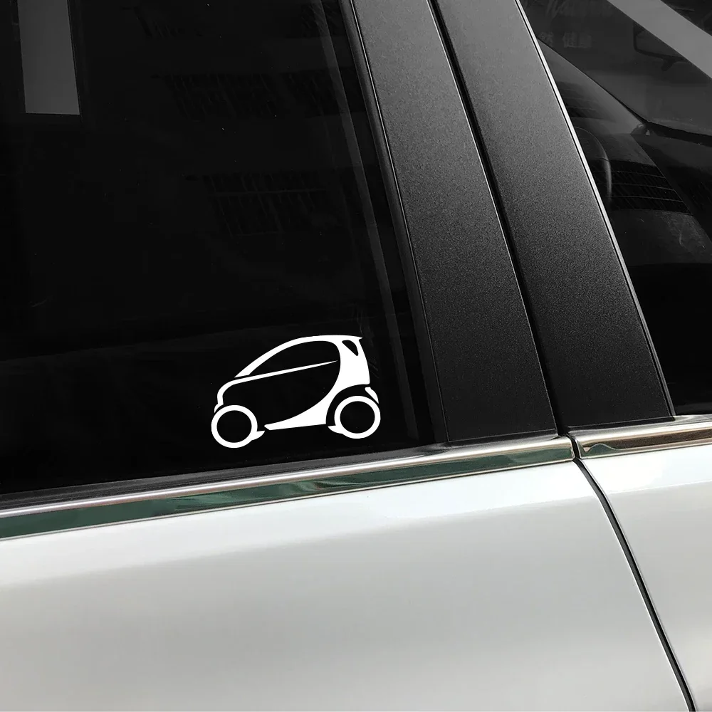 2 uds pegatina de coche Universal puerta espejo retrovisor calcomanía decoración impermeable para Benz Smart 451 453 Fortwo Forfour Accesorios