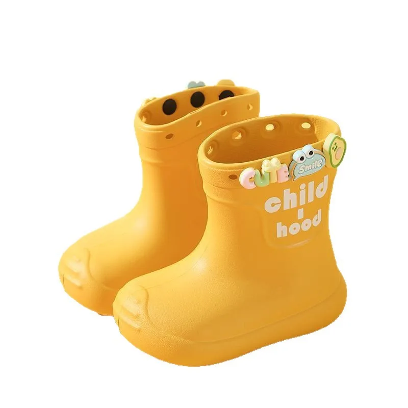 2026 Kids Rain Boots Girls Boys Rainboots Anti-Slip Children Baby Rain Shoes PVC Waterproof Mid-Calf Water Shoes Soft Rubber image 5