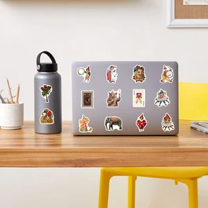 Vintage Circo Acrobacias Palhaço Adesivos, Arte retro, Engraçado estética Graffiti decalques, Scrapbook Laptop garrafa adesivo presente, 50pcs 8 principais vendas acessorios palhaço - №2