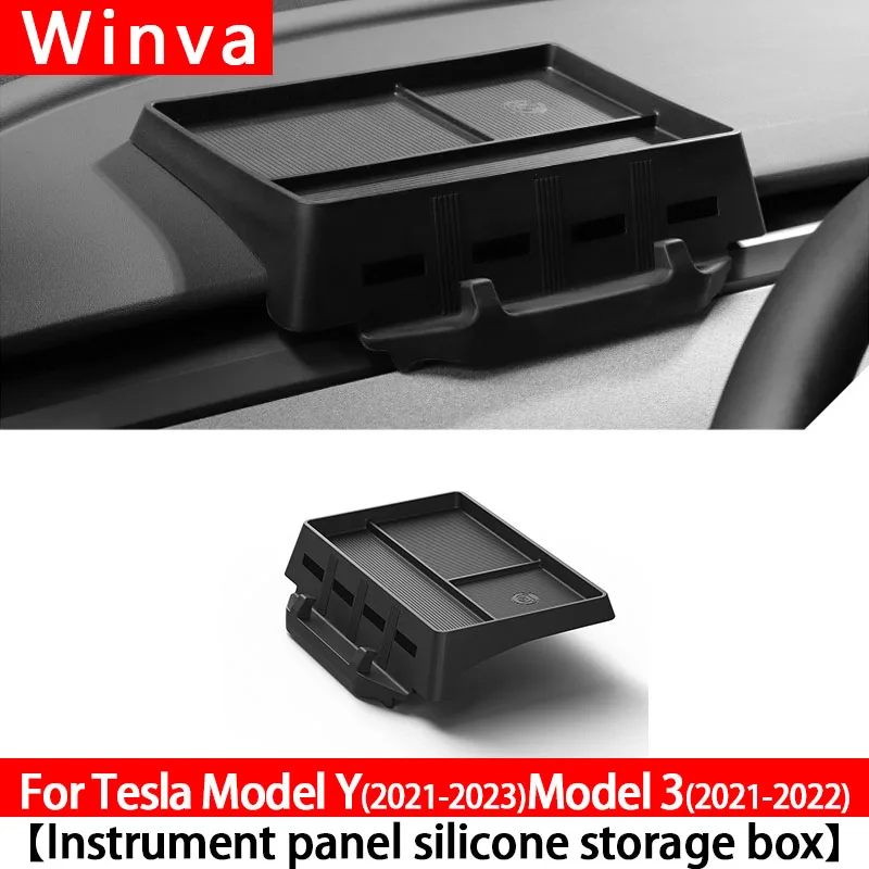 

Для Tesla Model Y 2021-2023 автомобильный ящик для хранения приборной панели Model 3 2021-2022 органайзер для приборной панели лоток для хранения автомобильных аксессуаров