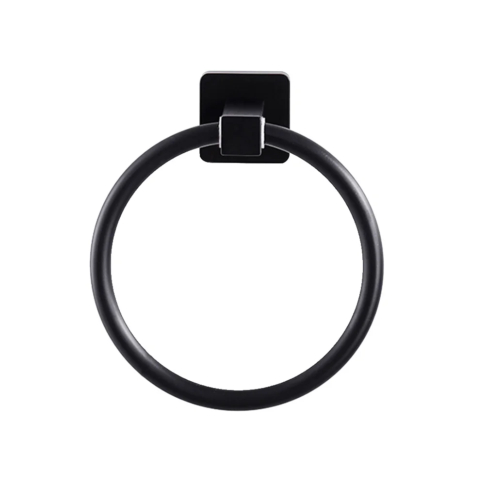 رف منشفة الحمام الألومنيوم جدار جبل حامل المناشف لا تركيب الحفر للمنزل فندق المطبخ الحمام ديكور #4