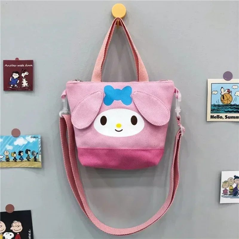 Borsa per studenti Sanrio borsa per il pranzo del fumetto borsa per la spesa carina borsa in tela borsa per la conservazione della ragazza Kawaii