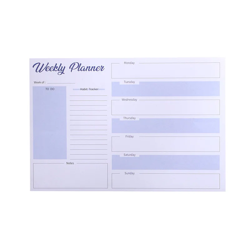 52 Vellen Wekelijks Plan Boek Magnetische Attractie Efficiëntie Handboek Wekelijks Notebook Time Management To Do Lijst Tearable Notebook