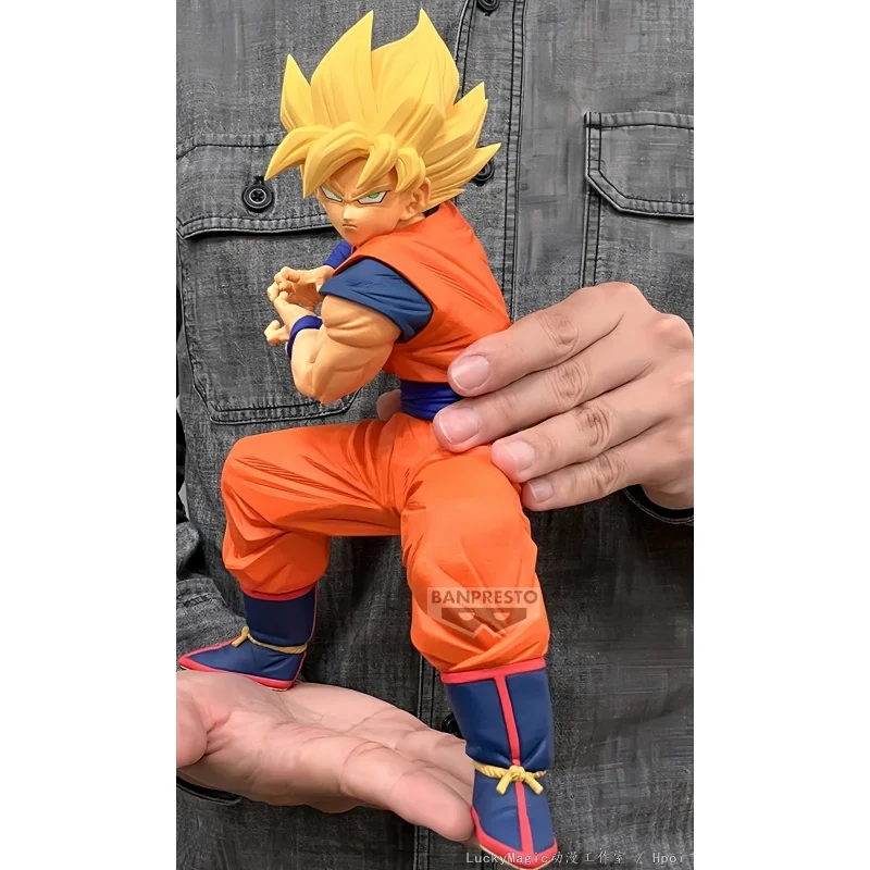 Banpresto Dragon Ball Z Grandista Son Goku Super Saiya Kamehameha Pvc 22cm Anime Action Figures Model Collection Toy