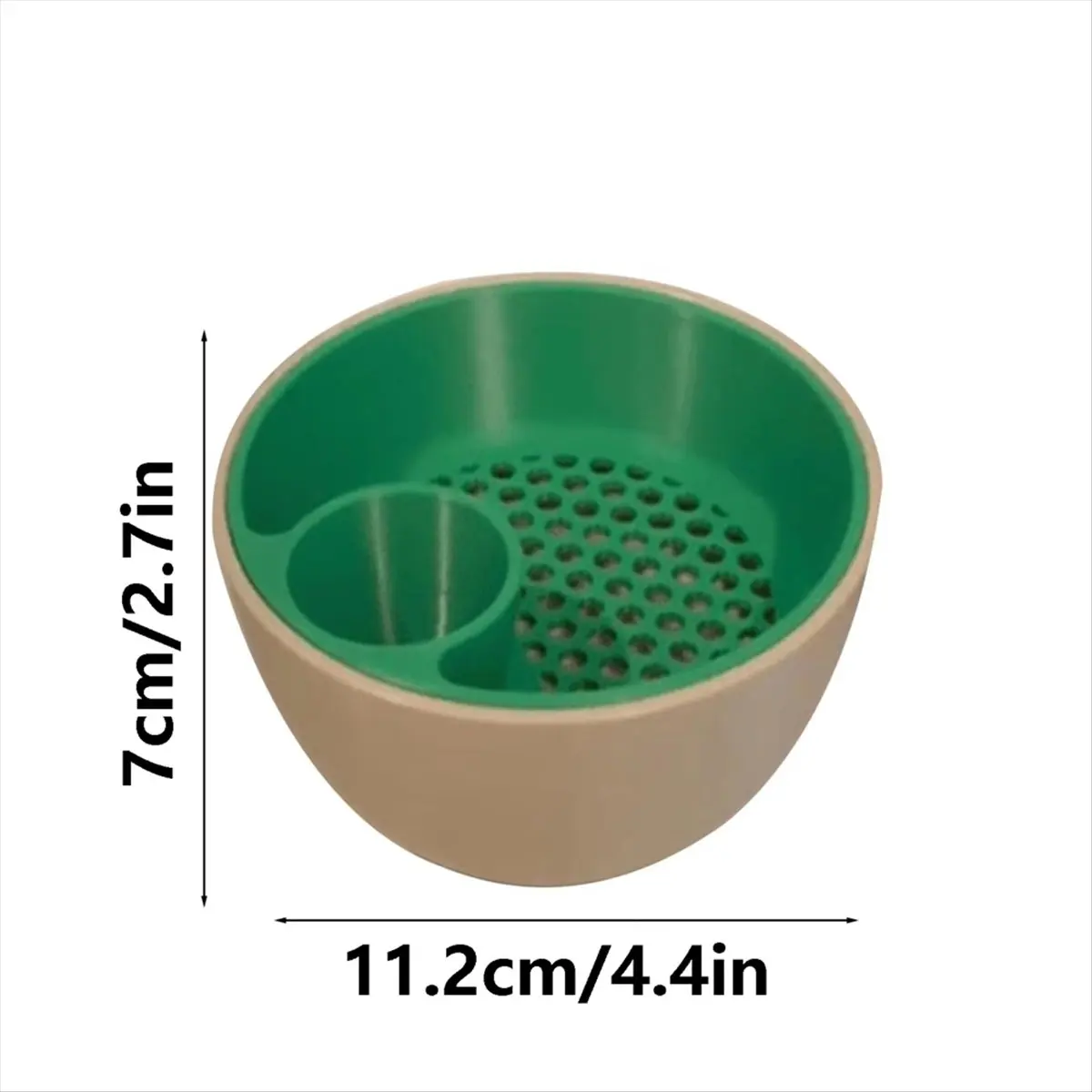 N14R Cuenco para frutos secos con compartimentos, plato de nueces dividido, soporte de alimentos de dos niveles para edamame, cerezas, camping y reuniones
