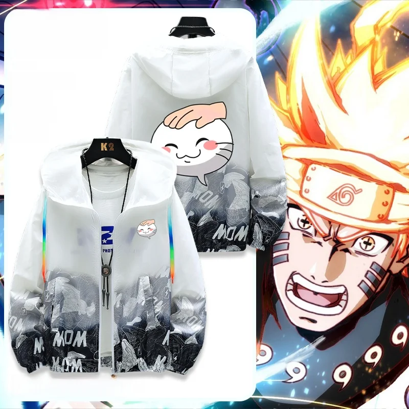 

Ippuden аниме анти-УФ легкий вес дразнящая голова боевое поле смайлик одежда ex Summer Jaet