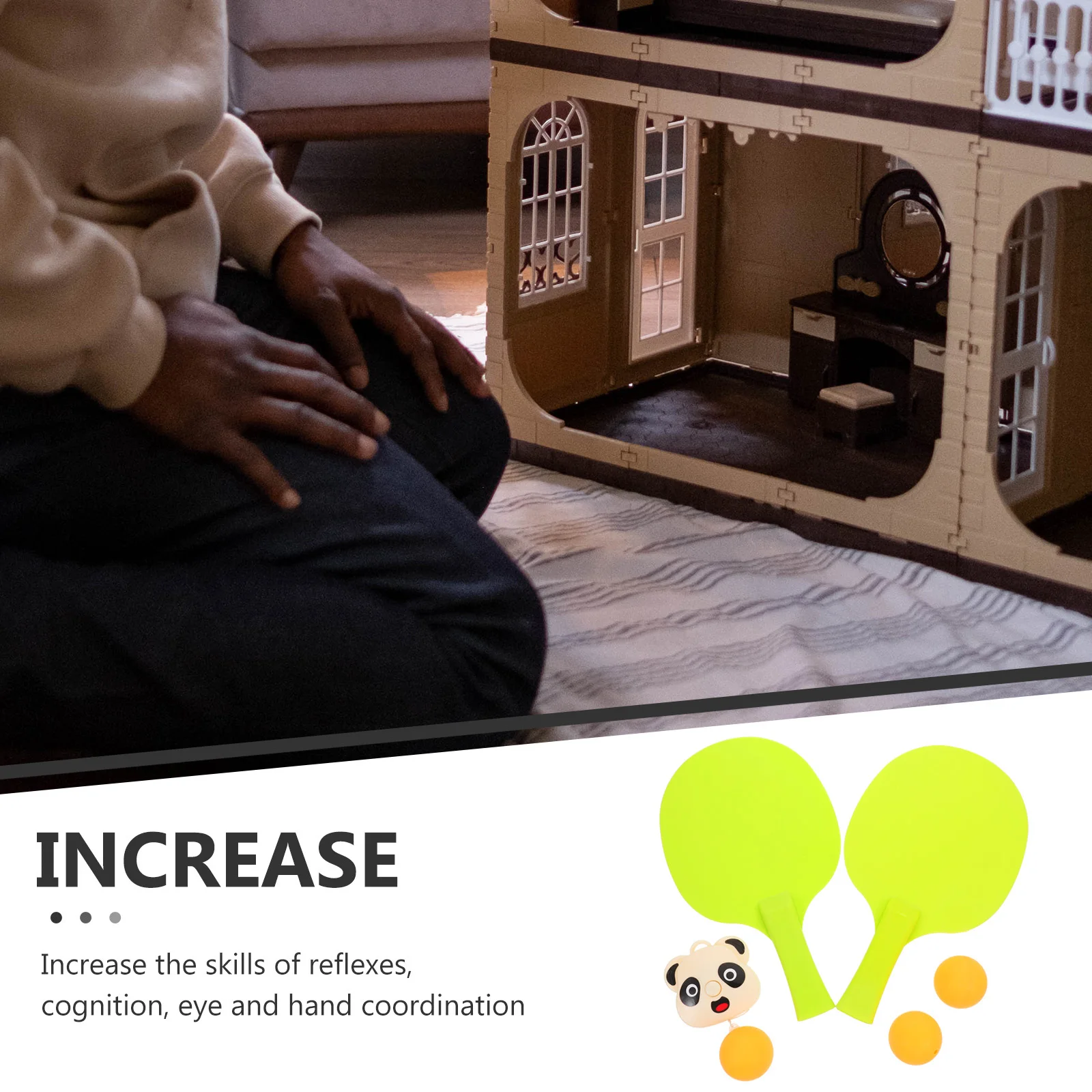 

1 комплект, тренировочный комплект для настольного тенниса, подвесной тренажер для понга, прочное оборудование для тренировок в помещении и на открытом воздухе, подарки для детей, интерактивный спорт