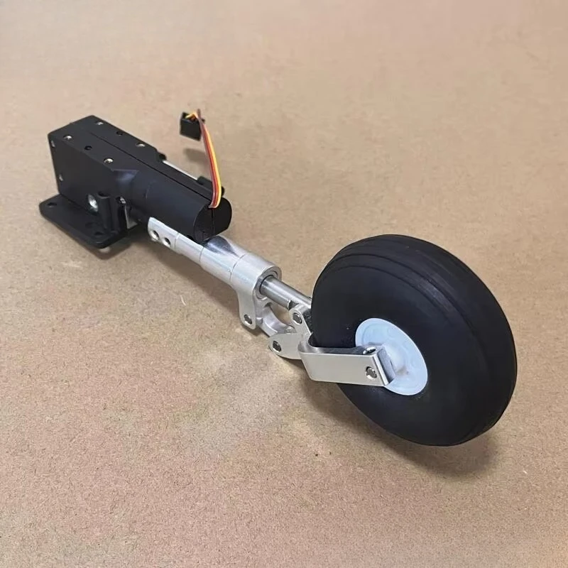 RC Model Aircraft Kneeling Damping Front Landing Gear 135~ 225mm Worm Electric Tripod 3-5kg Shock-absorbing Landing Gear