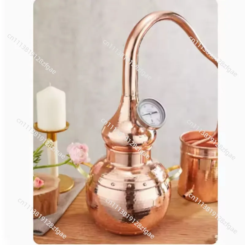 Small 5L Household Pure Dew Ancient Distillation Machine Gin Berry Gin Distillation Equipment Pure Copper Gin Purifier