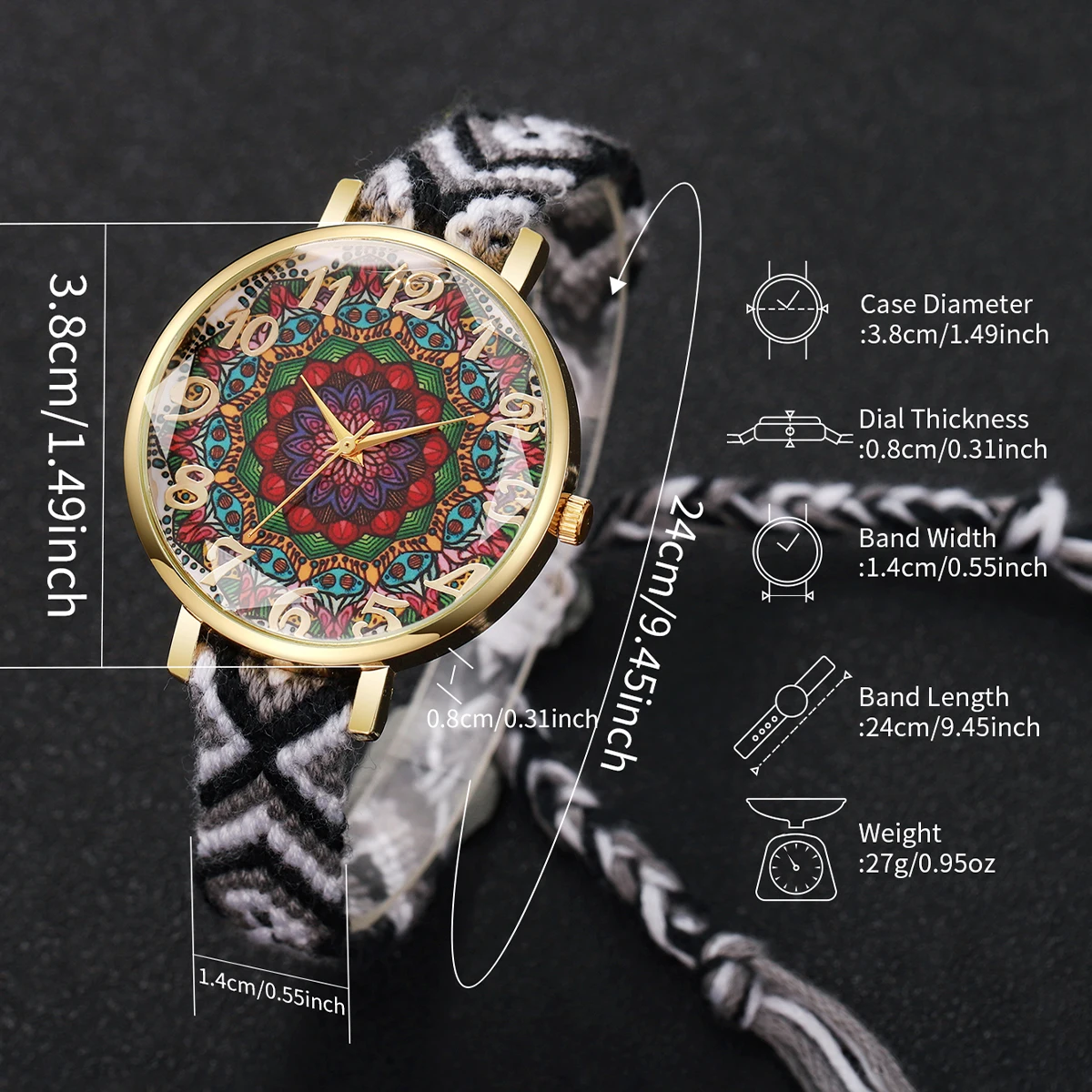 1pcs Women's Gift Watch Fashion Casual Personalized Digital Dial Trendy Classic Quartz Watch ( Box Not Included)