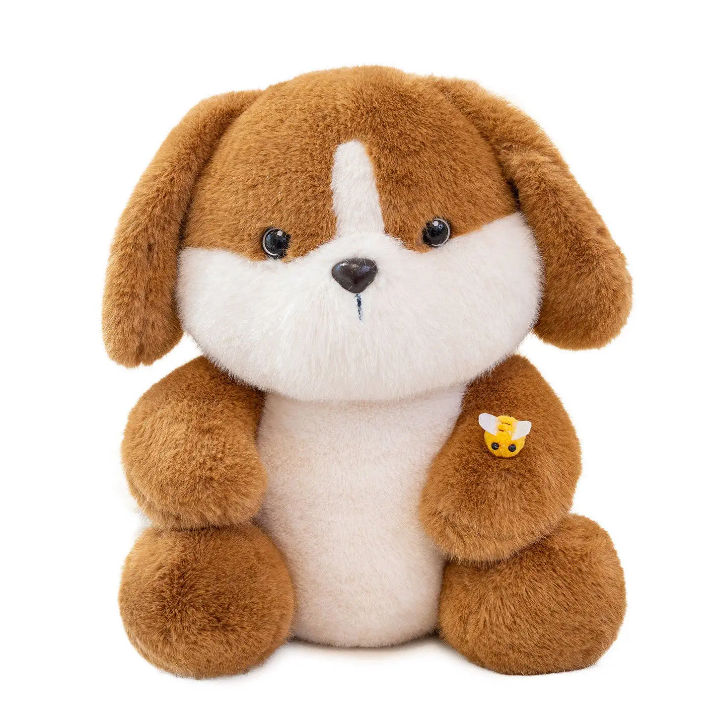 

Adorable Sitting Dog Plush Toy 25/35cm Soft Fluffy Animal Pillow For Kids Cozy Bedroom Decor Perfect Gift