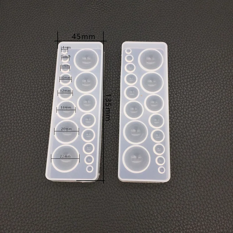 يمكن استخدام مجموعة متنوعة من قوالب السيليكون ذات مواصفات دائرية مختلفة مصنوعة من راتنجات الإيبوكسي لإكسسوارات رقعة المجوهرات #2