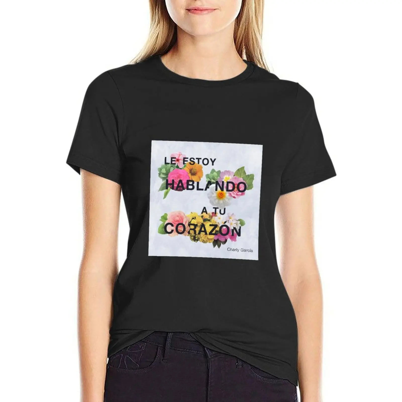 

Speaking to your heart T-Shirt plus sizes anime summer top designer clothes Women luxury