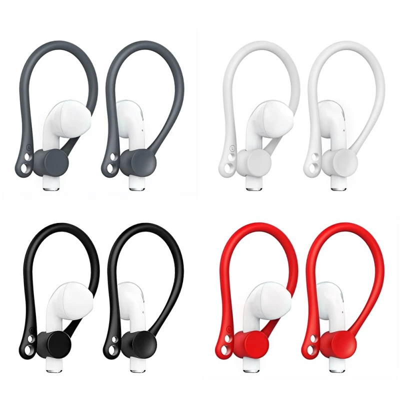 Universal Ear Hook Clip Holder For Airpods 1/2 Anti-lost Silicone Earhook Cover For Outdoor Sport Earbuds Wireless BT Headphone