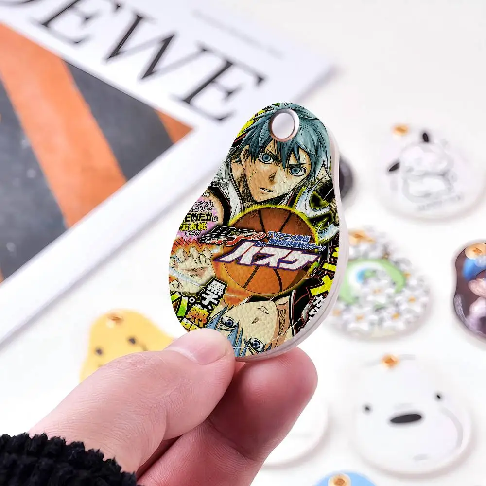 Anime Kurokos Basketball Creative Cartoon Pattern Sensitive Access Card Protective Sleeve Keychain Fashion Decorative Pendant