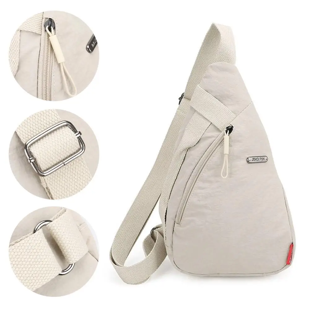 Adjustable Women‘s Casual Chest Bag – Large Capacity Crossbody Sling Bag for Travel & Sports, Multi-Pocket Phone Shoulder Bag