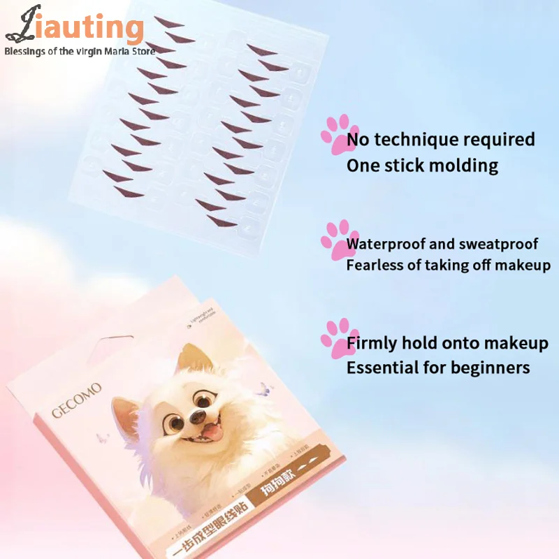 Estênceis de maquiagem delineador selo adesivo resistente à água resistente ao suor montagem beleza dos olhos adesivos ajustando olho delineador remendo