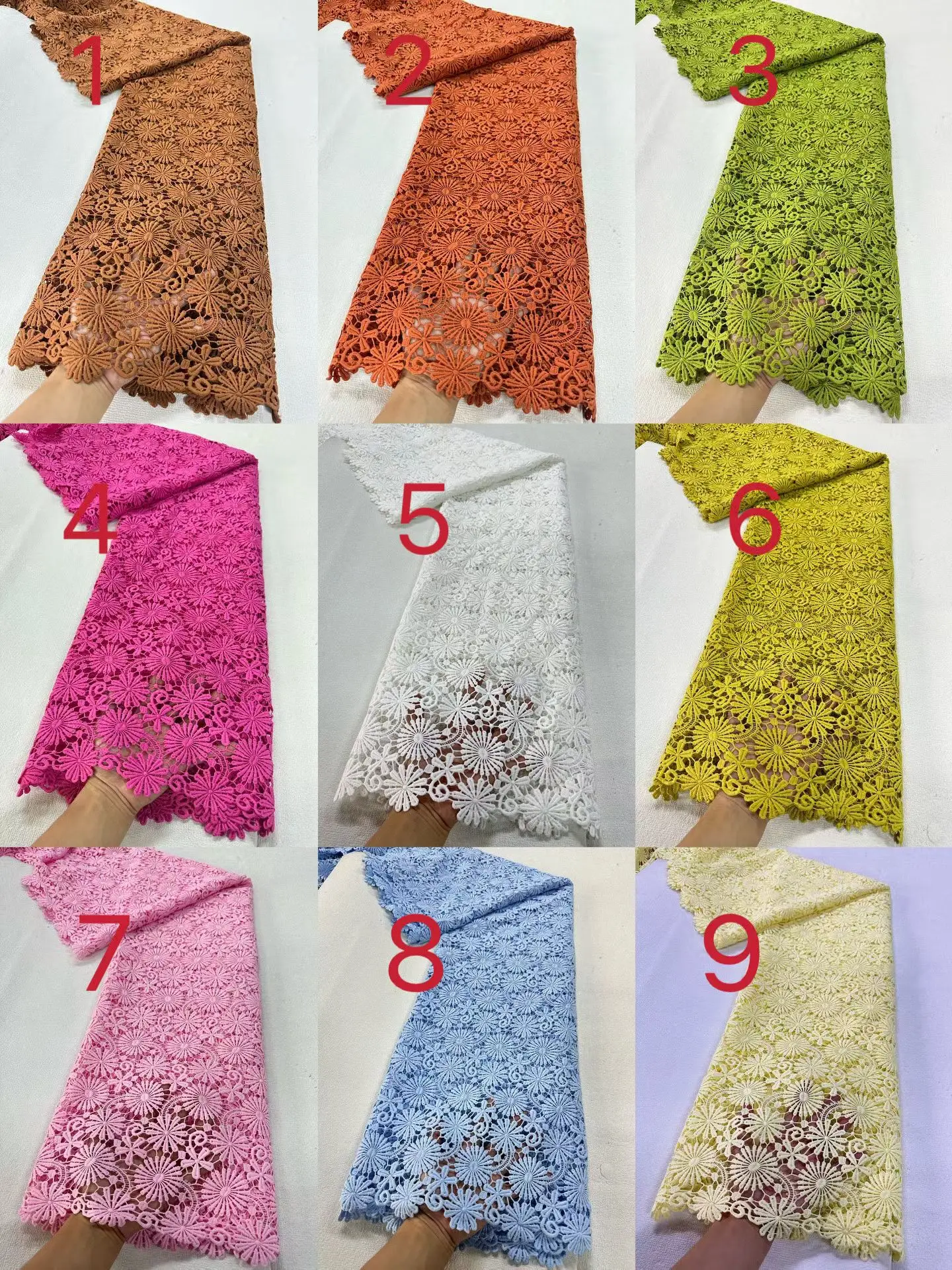 

Новейшая африканская нигерийская тюлевая кружевная ткань 2026 года с гипюровой вышивкой и пайетками, высокое качество, для пошива платьев, 5 ярдов, TY008