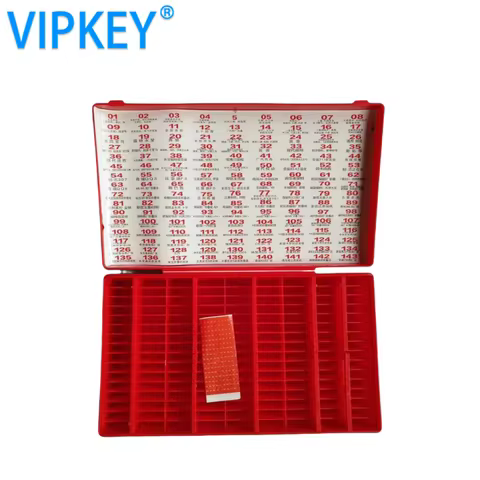 VIPKEY Folding car key storage box 144 grid large car folding key preform set locksmith key head storage