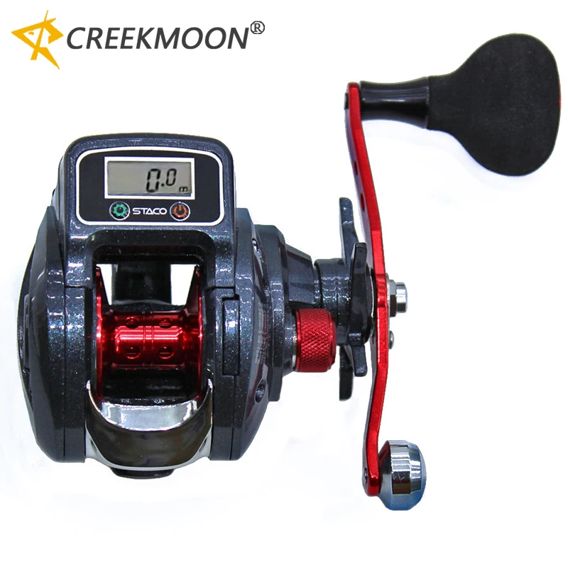 Carrete Baitcasting Eléctrico con Pantalla LED y Arrastre Frontal - imagen 4