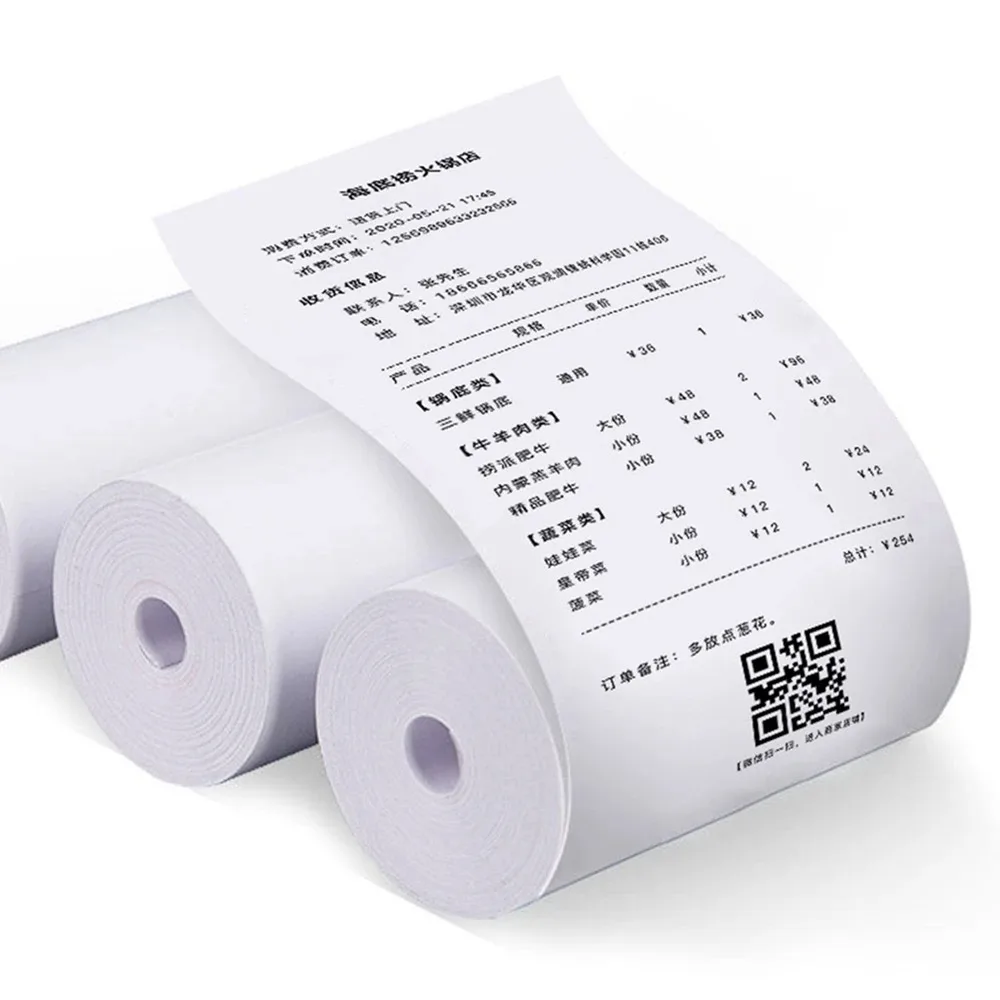 10 Rolls White Children Camera Wood Pulp Thermal Paper Self-adhesive thermal paper Instant Print Kids Camera Printing Paper Rep